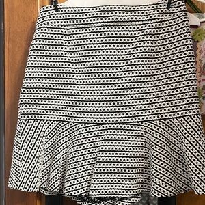 Banana Republic Black and White Mini Skirt